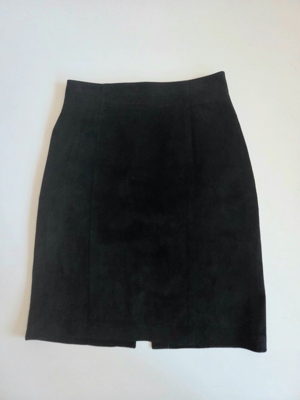 Danier Suede Leather Black Pencil Skirt Office Business - Picture 1 of 6